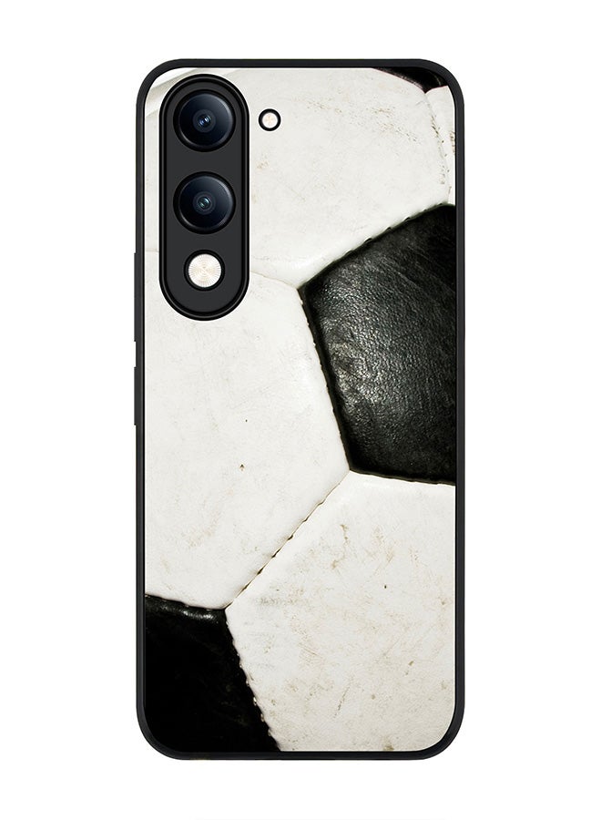 For vivo Y04 / Y29t 5G Case,Slim fit Camera Protection, Shockproof Thin Phone cover  - Football (Soccer Ball)